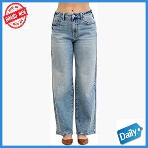 High Waisted Vintage Wash Jeans, Comfortable Fly, Real Life Fit